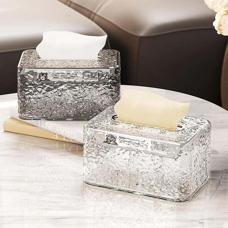 Luxury Desktop Tissue Box Holder Multi Function Paper Organizer For Living Room 6