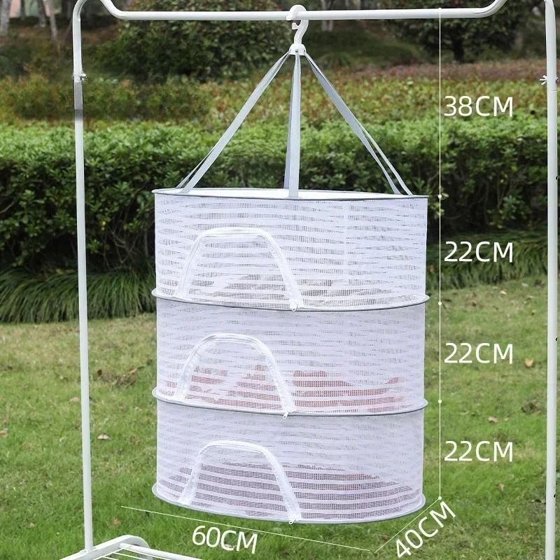 Three Layer Drying Net Anti Mosquito Fish And Food Drying Rack 5