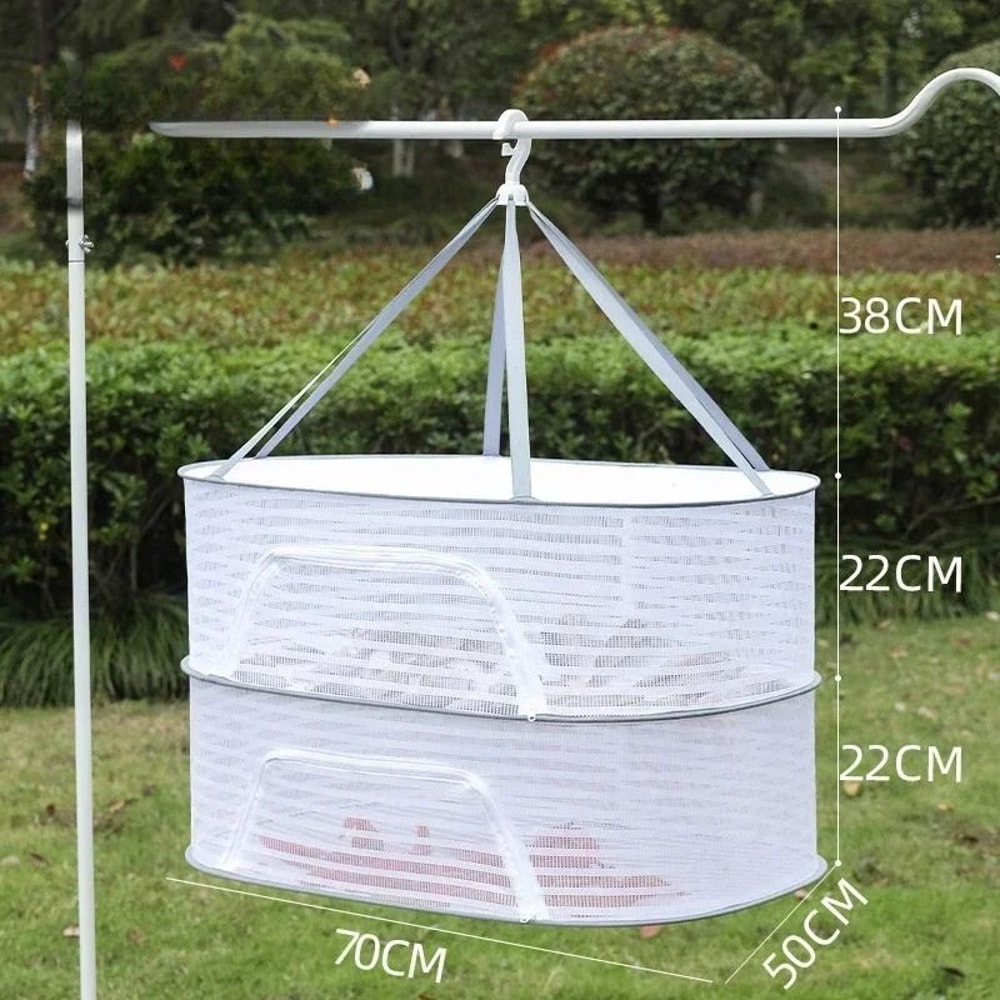 Three Layer Drying Net Anti Mosquito Fish And Food Drying Rack 4