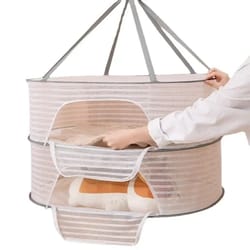 three layer drying net anti mosquito fish and food drying rack