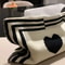 Nordic Heart Knitted Tissue Box Cover Decorative Fabric Tissue Holder 3