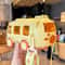 Cartoon Bus Kids Straw Water Bottle Large Capacity Portable Drink Cup 4