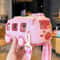 Cartoon Bus Kids Straw Water Bottle Large Capacity Portable Drink Cup 1