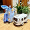 Cartoon Bus Kids Straw Water Bottle Large Capacity Portable Drink Cup 8