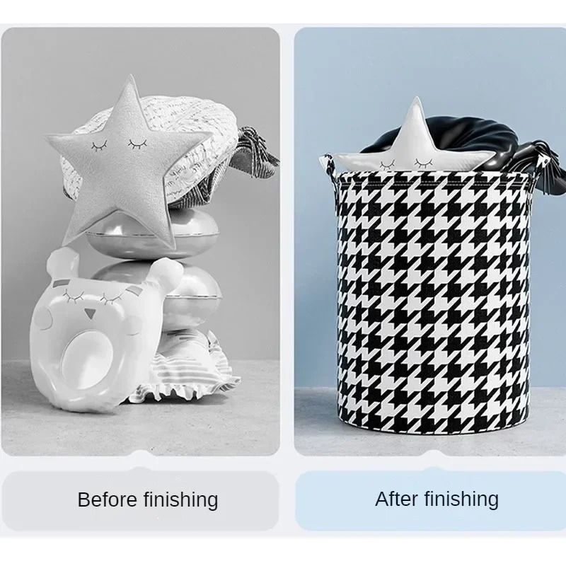 Foldable Laundry Basket Waterproof Large Capacity Storage Hamper For Clothes And Toys 7