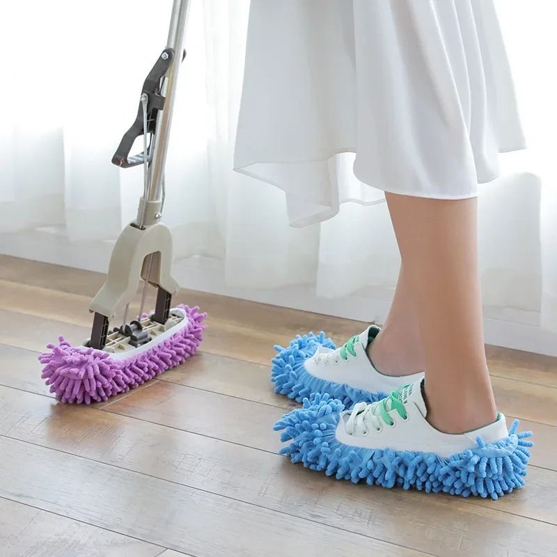 Microfiber Cleaning Slippers Lazy Mopping Shoes For Home Floor Cleaning 11