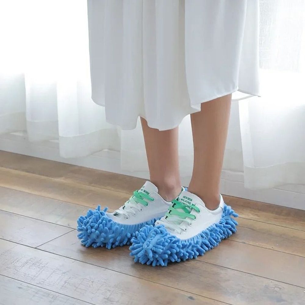 Microfiber Cleaning Slippers Lazy Mopping Shoes For Home Floor Cleaning 8