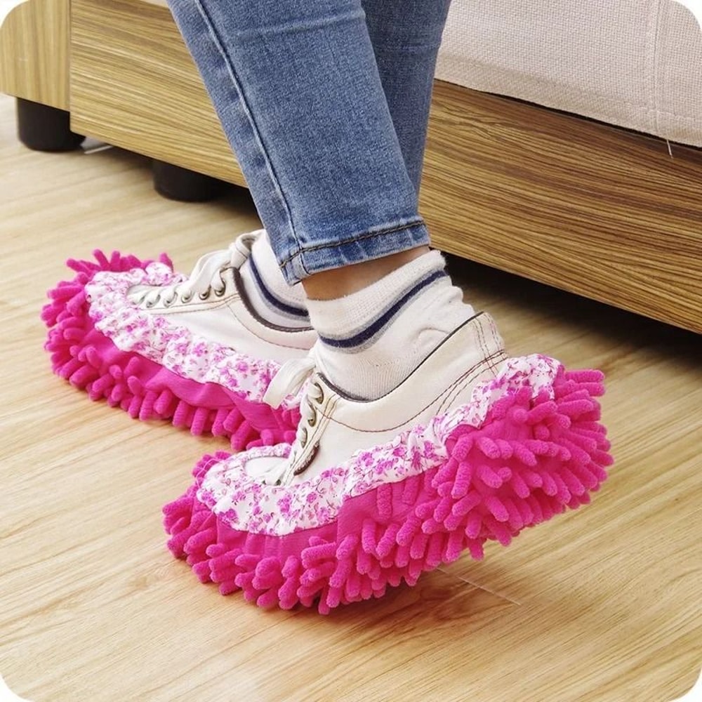 Microfiber Cleaning Slippers Lazy Mopping Shoes For Home Floor Cleaning 9