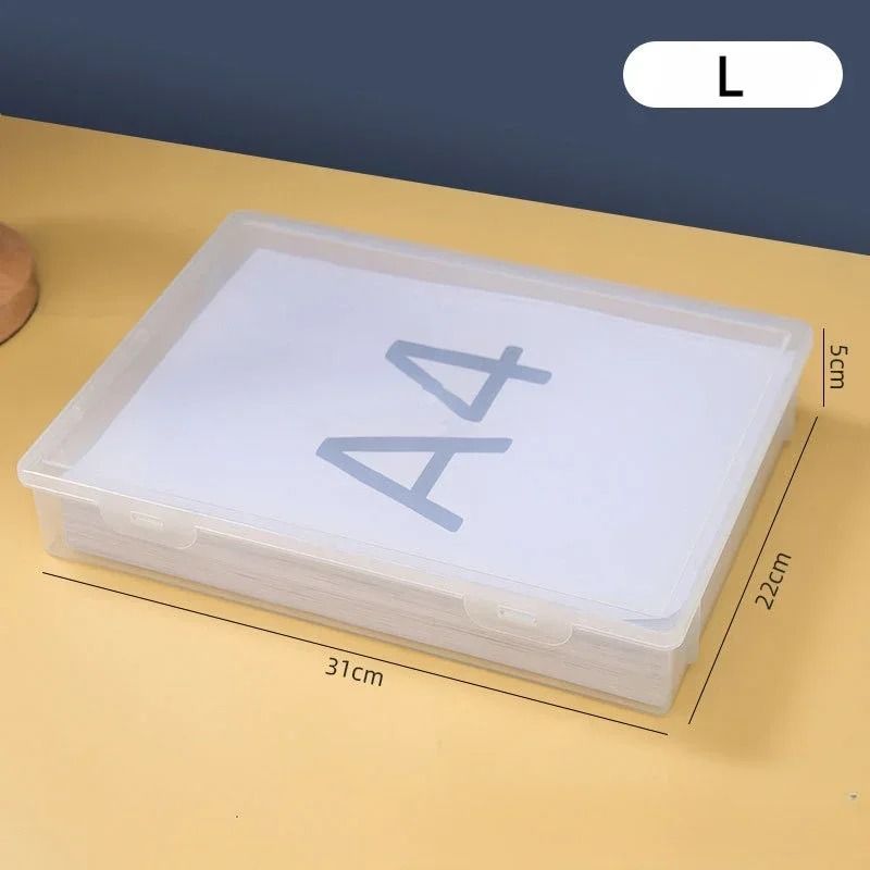A4 Document Organizer Box Dustproof File Storage For Certificates And Papers 3