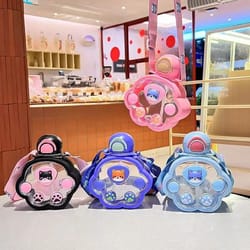 cartoon kids straw cup portable children water bottle with fun design