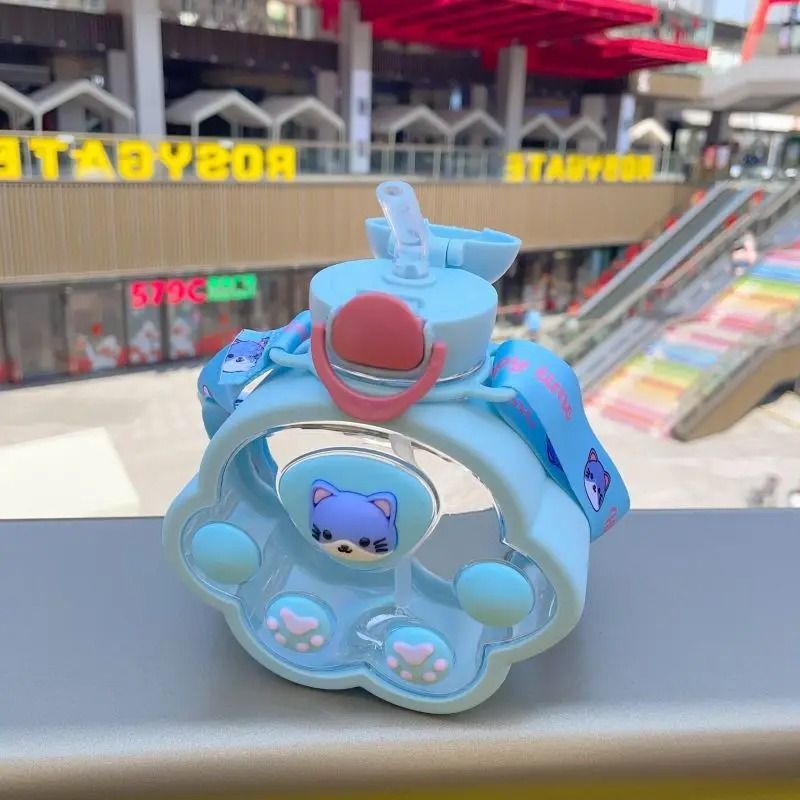 Cartoon Kids Straw Cup Portable Children Water Bottle With Fun Design 7