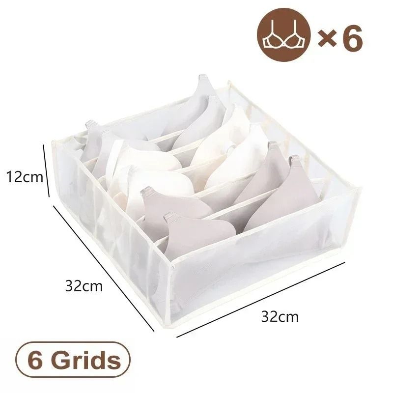 11 Compartment Underwear Organizer Box Collapsible Bra And Drawer Storage 0