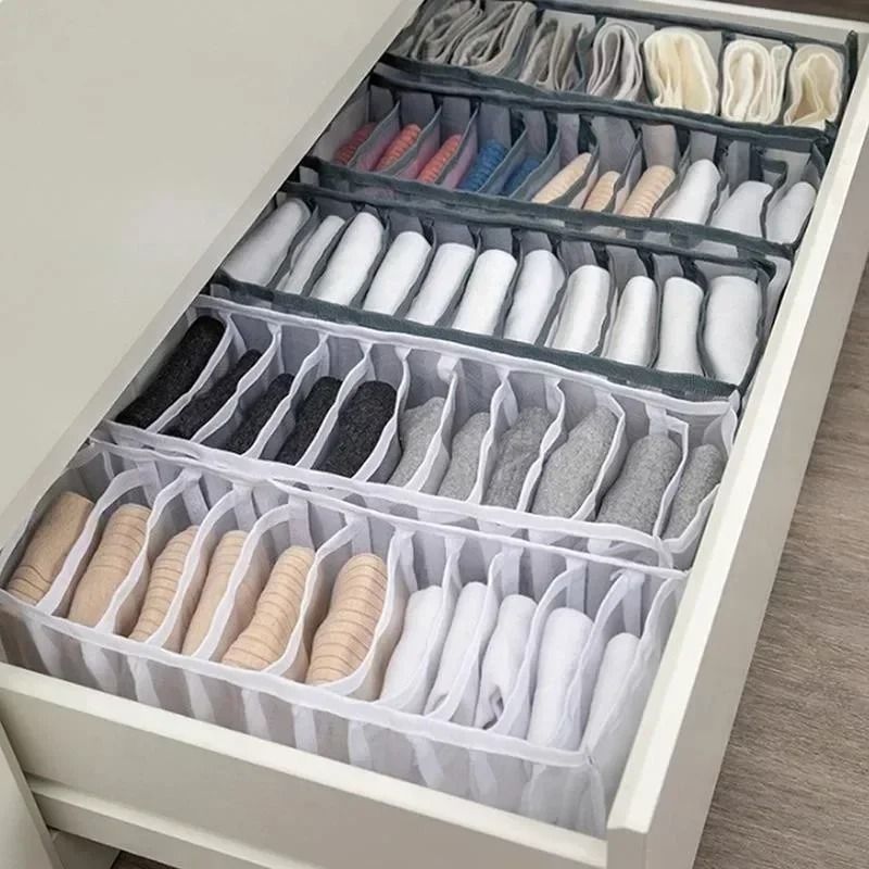 11 Compartment Underwear Organizer Box Collapsible Bra And Drawer Storage 5