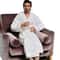 Mens Hooded Cotton Terry Bathrobe Long Towel Robe For Big And Tall 8