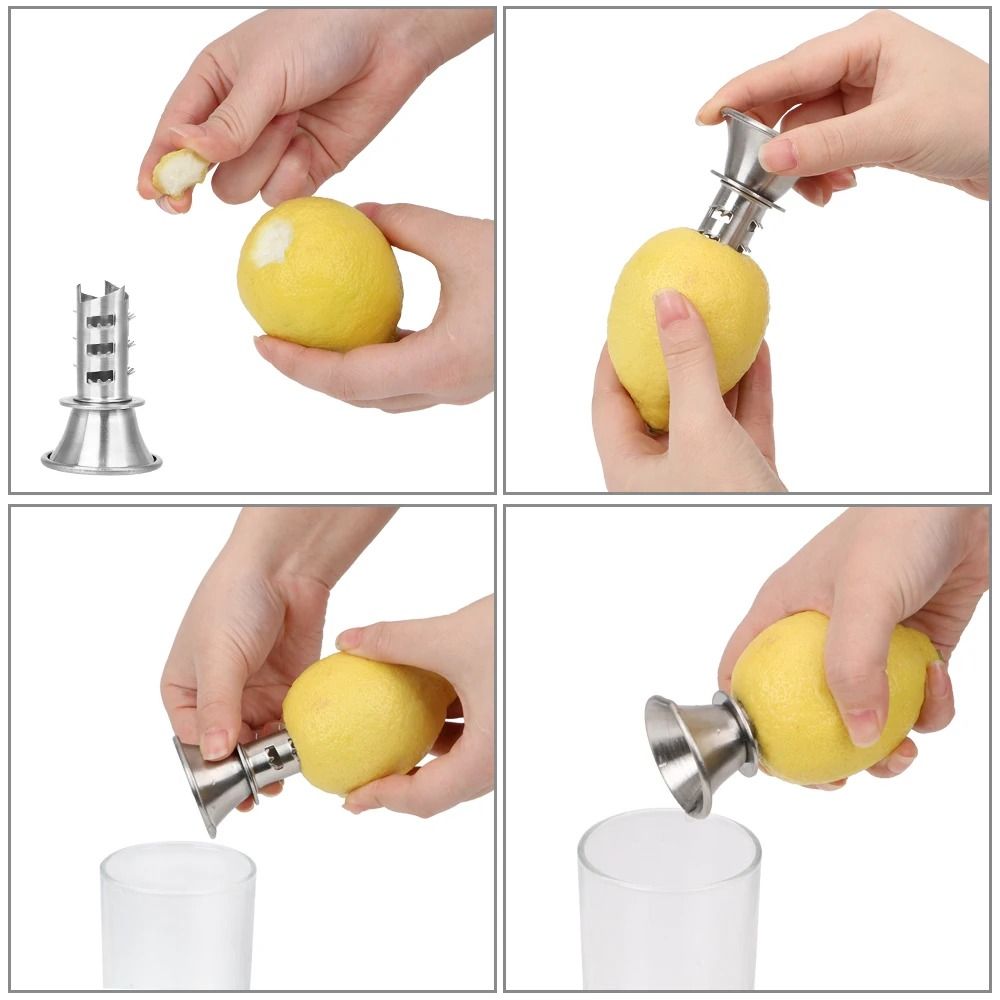 Stainless Steel Manual Citrus Juicer Handheld Lemon And Orange Squeezer 5
