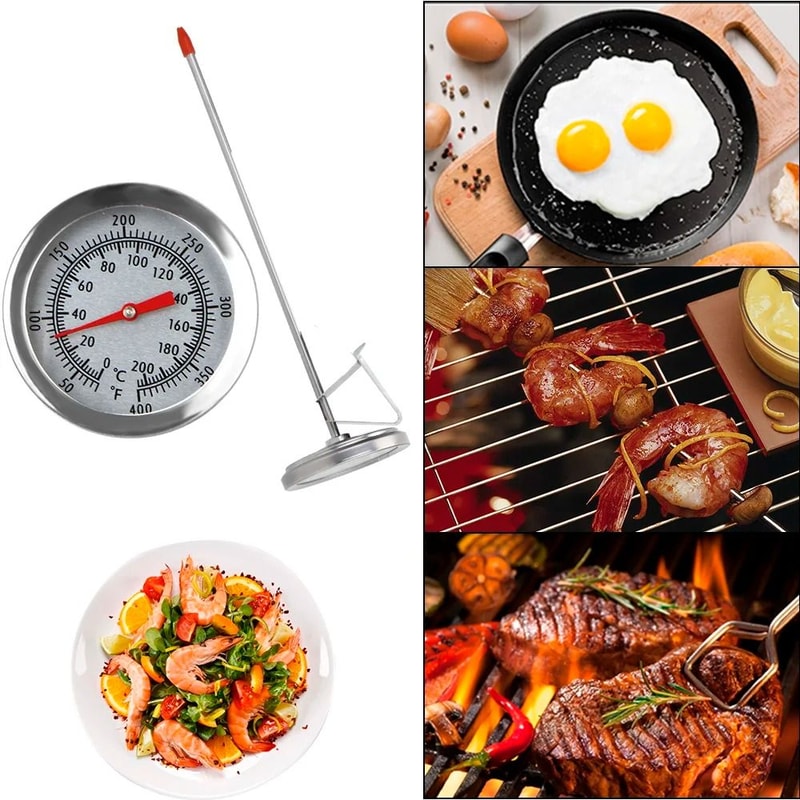 Stainless Steel Kitchen Probe Thermometer Food And Meat Temperature Gauge 5