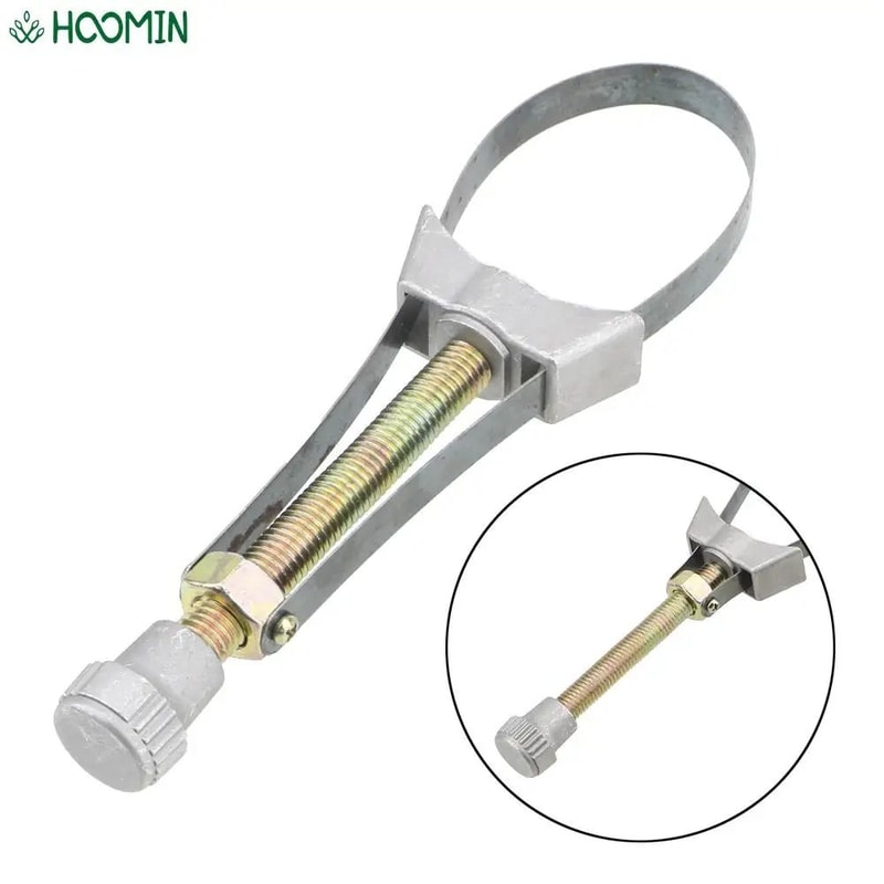 Adjustable Oil Filter Removal Tool Steel Strap Wrench 60 Mm To 120 Mm 3