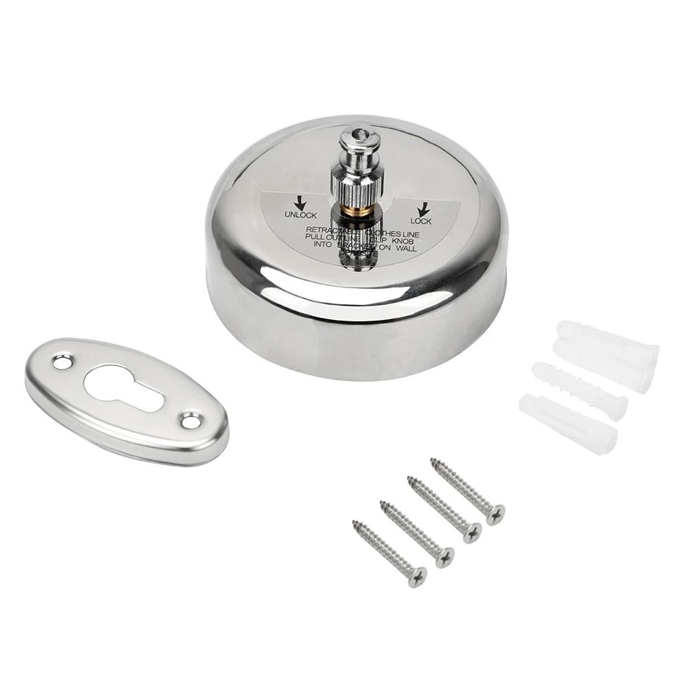 Retractable Clothesline Stainless Steel Wall Mounted Laundry Drying Rope 0