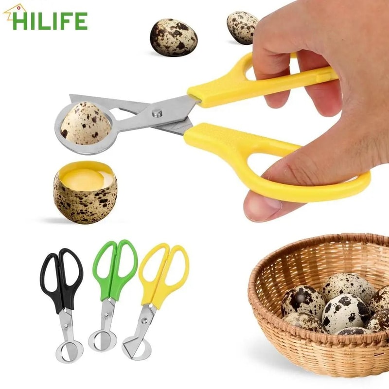 Stainless Steel Quail Egg Scissors Durable Egg Shell Cutter Tool 7
