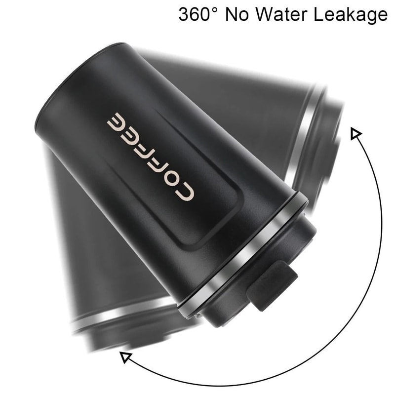 Stainless Steel Travel Thermos Mug Leak Proof Double Wall Coffee Cup 380 ML 510 ML 12