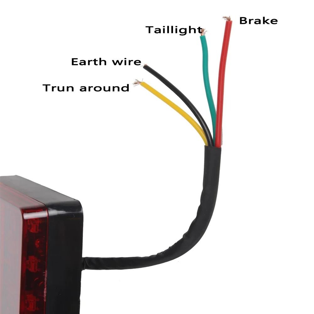 12V LED Rear Tail Light Set For Trailer Truck Boat Waterproof Warning Lamps 6