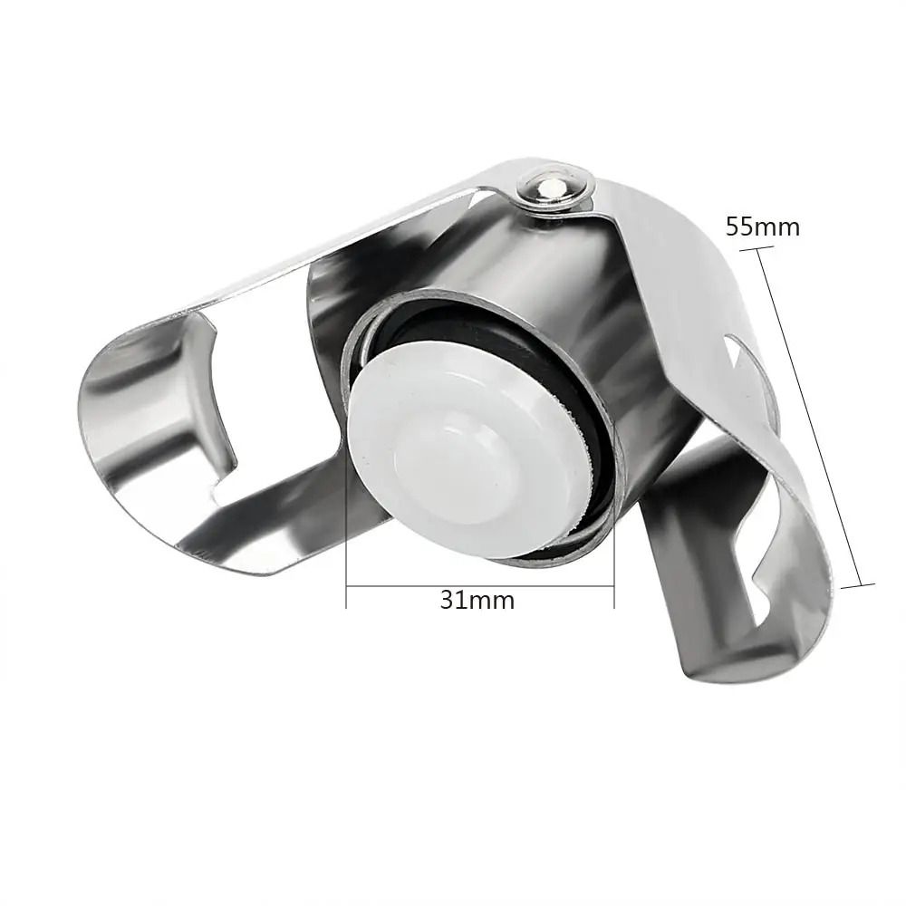 Stainless Steel Wine Bottle Stopper Reusable Sealing Cork For Champagne And Beer 3