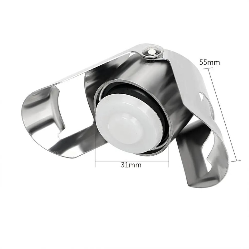 Stainless Steel Wine Bottle Stopper Reusable Sealing Cork For Champagne And Beer 3