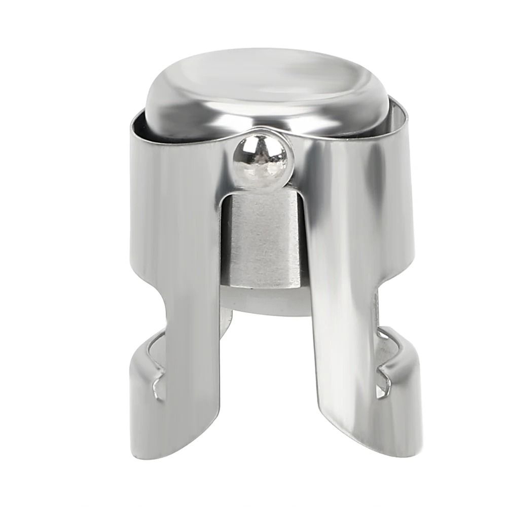 Stainless Steel Wine Bottle Stopper Reusable Sealing Cork For Champagne And Beer 5