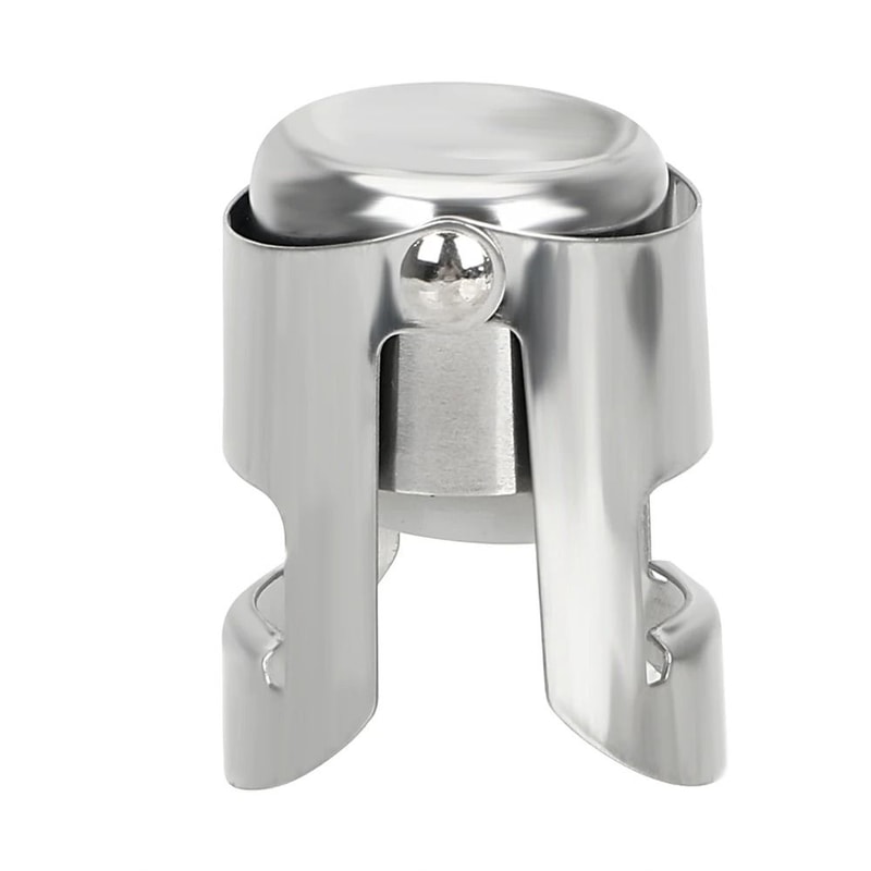 Stainless Steel Wine Bottle Stopper Reusable Sealing Cork For Champagne And Beer 5