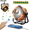 Rechargeable Camping Fan With Light 20000mAh Portable Tent Ceiling Fan With Hook 5