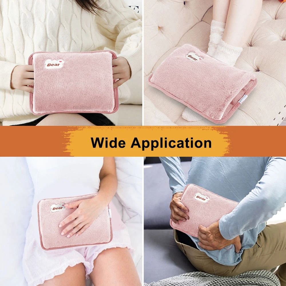 Rechargeable Electric Hand Warmer Soft Hot Water Bag For Fast Winter Heating 7