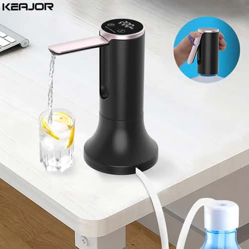 Rechargeable Electric Water Bottle Pump Foldable Automatic Dispenser for 19 Liter Bottles