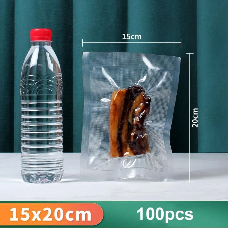 Vacuum Sealer Food Storage Bags 100 Pack Airtight Vacuum Packaging Bags For Freshness 2