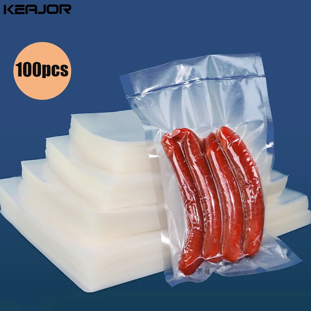 Vacuum Sealer Bags 100 Pack Food Storage Vacuum Packaging Bags Compatible With Z 21 Machines 0