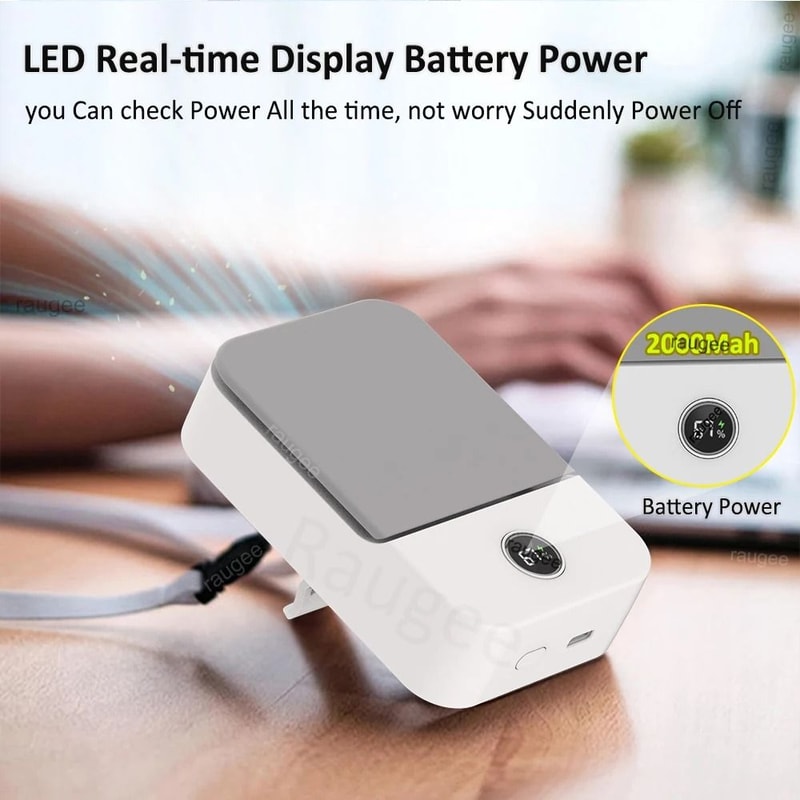 Portable Waist Clip Fan USB Rechargeable Mini Cooling Fan For Outdoor Work And Travel 4