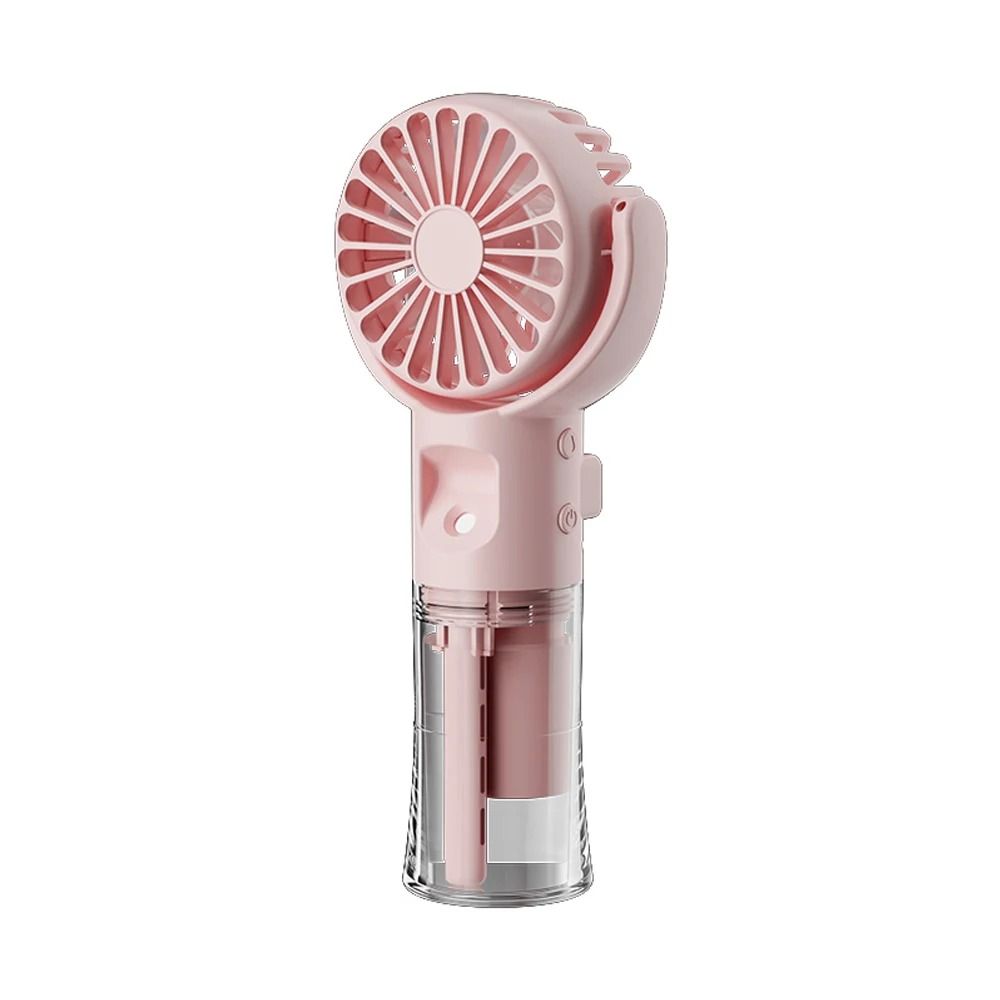 Portable Water Mist Fan USB Rechargeable Handheld Cooling Fan With Neck Strap 3