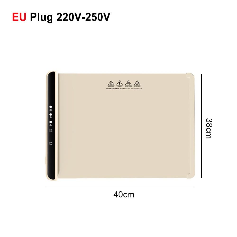 Foldable Electric Warming Tray Smart Food Warmer Mat With 3 Temperature Settings 1