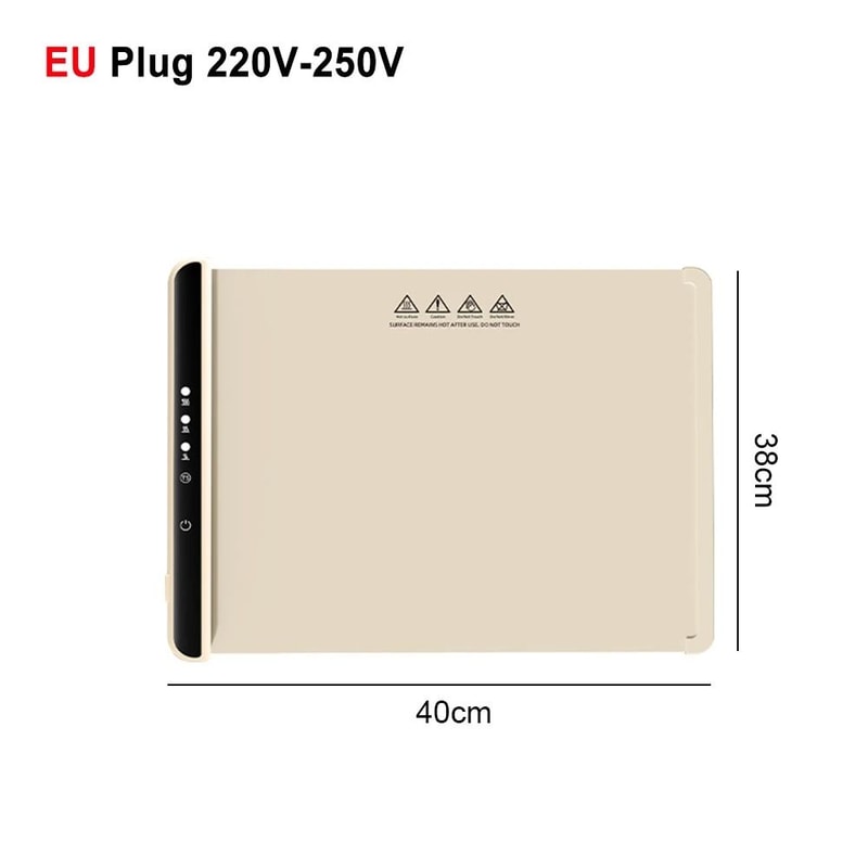 Foldable Electric Warming Tray Smart Food Warmer Mat With 3 Temperature Settings 1