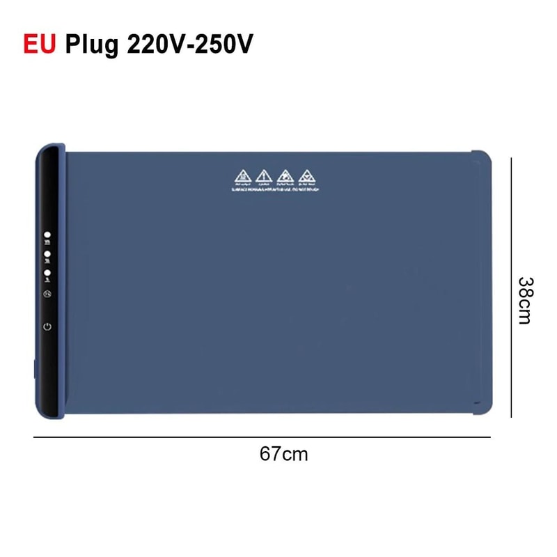 Foldable Electric Warming Tray Smart Food Warmer Mat With 3 Temperature Settings 3