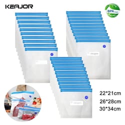 reusable food vacuum bags bpa free vacuum sealing storage bags with air valve 10 pack