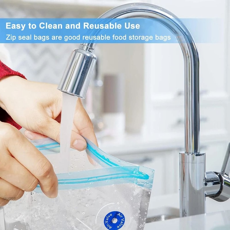 Reusable Food Vacuum Bags BPA Free Vacuum Sealing Storage Bags With Air Valve 10 Pack 7