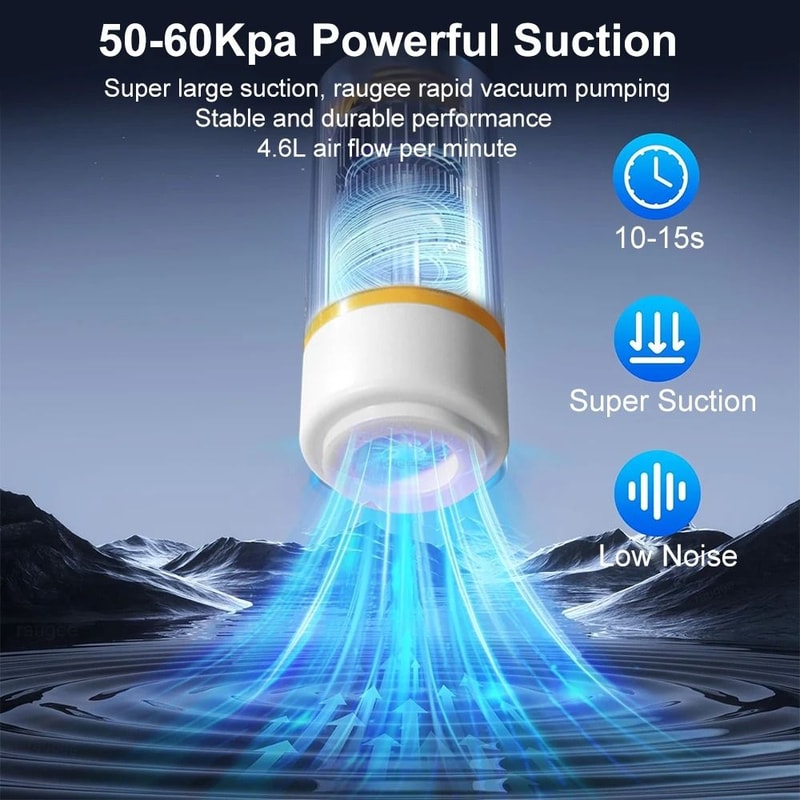 USB Rechargeable Handheld Vacuum Sealer Pump Portable Mini Food Storage Sealing Device 4