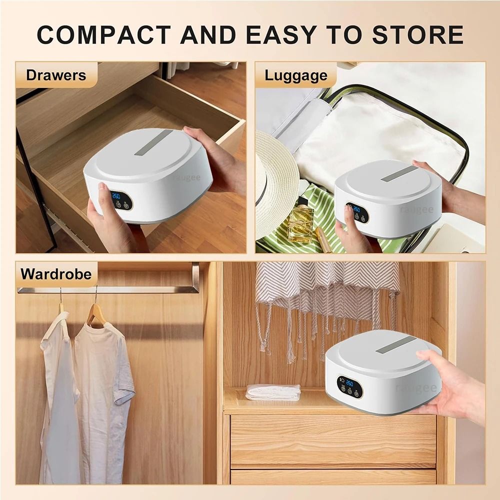 Portable Electric Clothes Dryer Mini Foldable Laundry Dryer With Remote Control 3