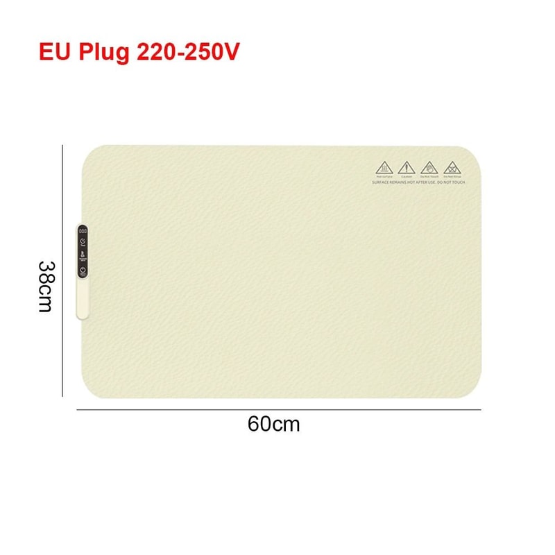 Foldable Electric Warming Tray Silicone Food Warmer Plate Fast Heating Portable Mat 0