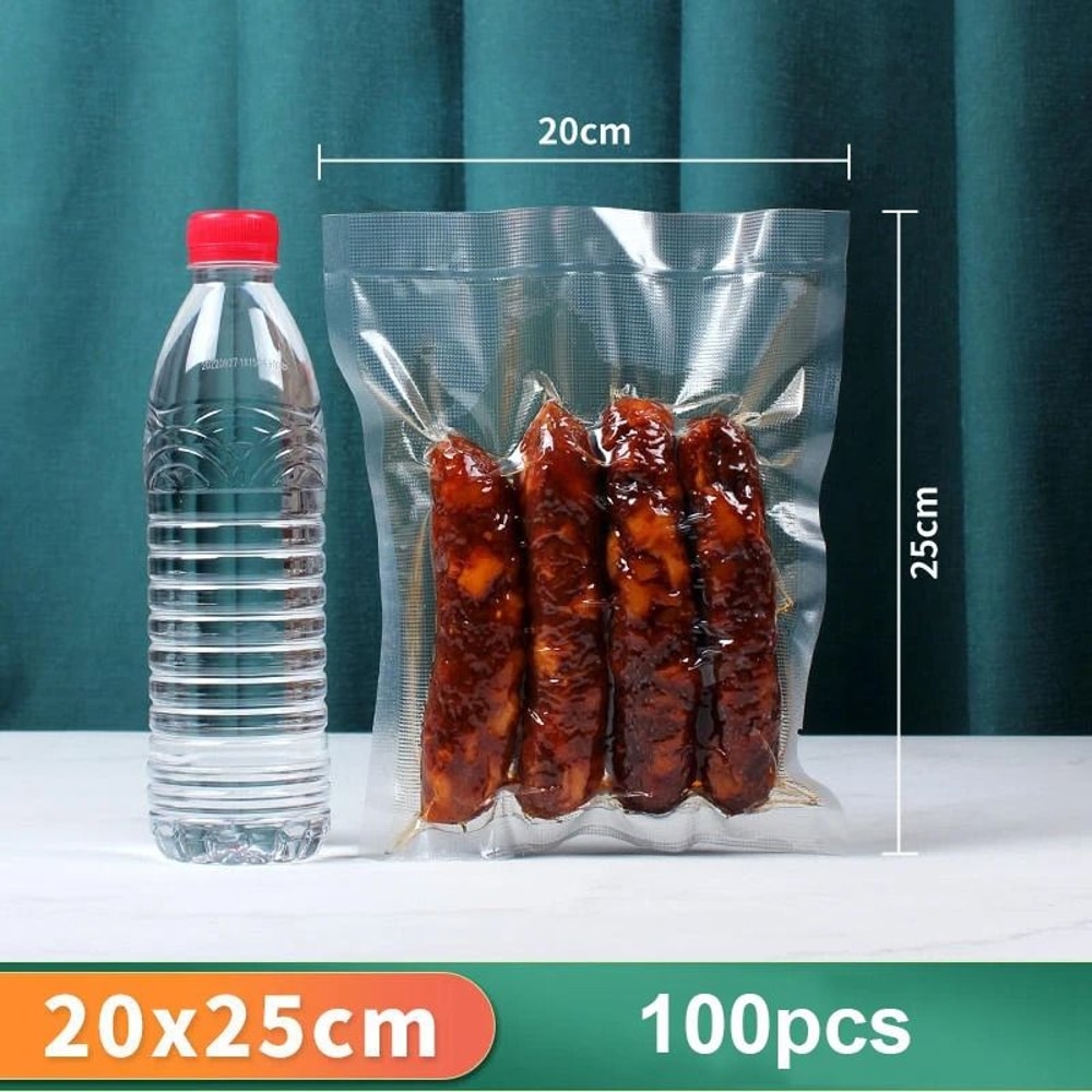 Vacuum Sealer Food Storage Bags 100 Pack Airtight Vacuum Packaging Bags 4