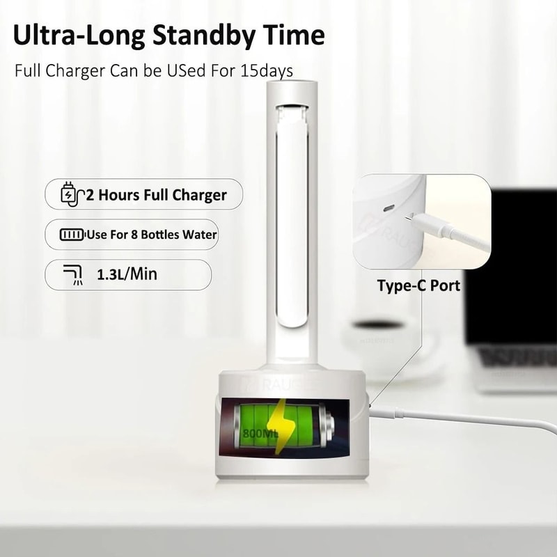 Automatic Electric Water Bottle Pump Rechargeable Dispenser For 19 Liter Bottles 4