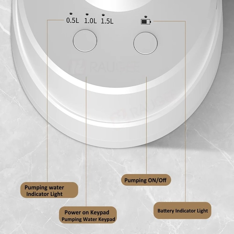 Automatic Electric Water Bottle Pump Rechargeable Dispenser For 19 Liter Bottles 5