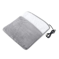 usb electric foot warmer plush heating pad portable winter foot warming mat