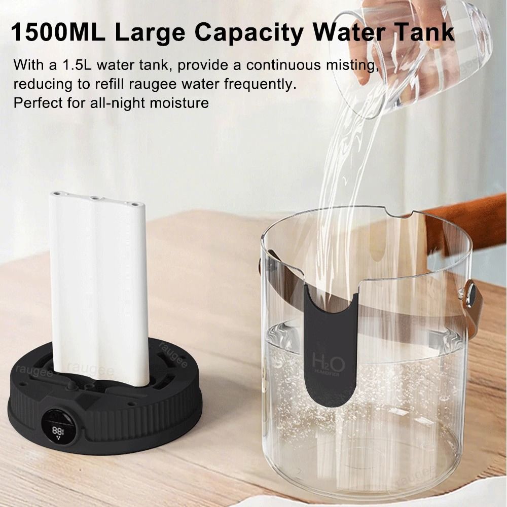 15 L Wireless Air Humidifier Triple Spray Cool Mist Portable Desk Humidifier 3