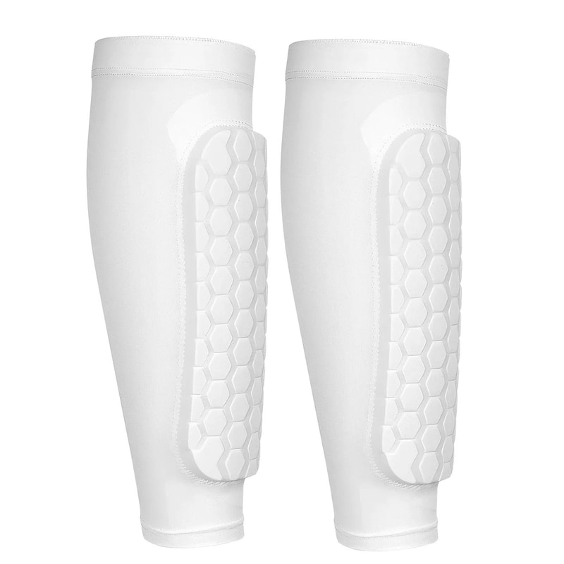Honeycomb Football Shin Guards Lightweight Ergonomic Calf Protection Pads 5